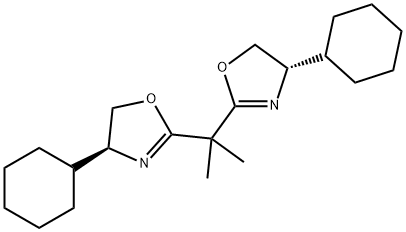 Oxazole, 2,2'-(1-methylethylidene)bis[4-cyclohexyl-4,5-dihydro-, (4S,4'S)- Structure