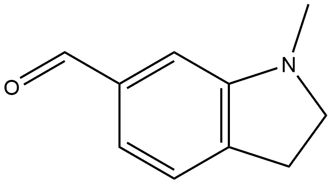 2,3-Dihydro-1-methyl-1H-indole-6-carboxaldehyde Structure