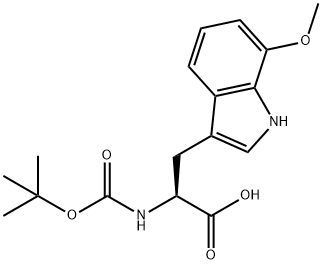 Tryptophan, N-[(1,1-dimethylethoxy)carbonyl]-7-methoxy- Structure