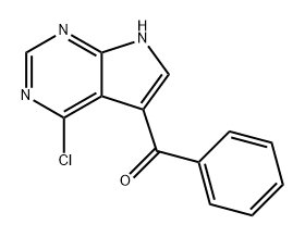 Methanone, (4-chloro-7H-pyrrolo[2,3-d]pyrimidin-5-yl)phenyl- Structure