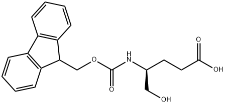 Pentanoic acid, 4-[[(9H-fluoren-9-ylmethoxy)carbonyl]amino]-5-hydroxy-, (4S)- Structure