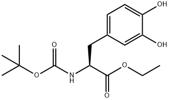 L-Tyrosine, N-[(1,1-dimethylethoxy)carbonyl]-3-hydroxy-, ethyl ester Structure