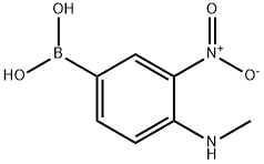 Boronic acid, B-[4-(methylamino)-3-nitrophenyl]- 구조식 이미지