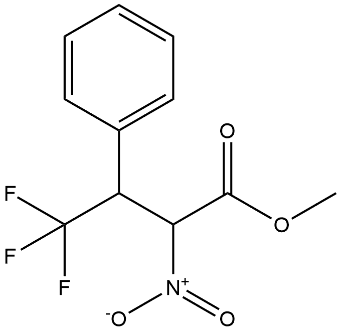 Methyl α-nitro-β-(trifluoromethyl)benzenepropanoate Structure