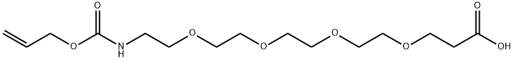 5,8,11,14-Tetraoxa-2-azaheptadecanedioic acid, 1-(2-propen-1-yl) ester Structure