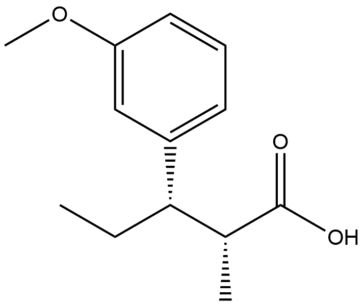 (αR,βS)-β-Ethyl-3-methoxy-α-methylbenzenepropanoic Acid Structure