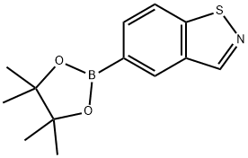 1,2-Benzisothiazole, 5-(4,4,5,5-tetramethyl-1,3,2-dioxaborolan-2-yl)- Structure