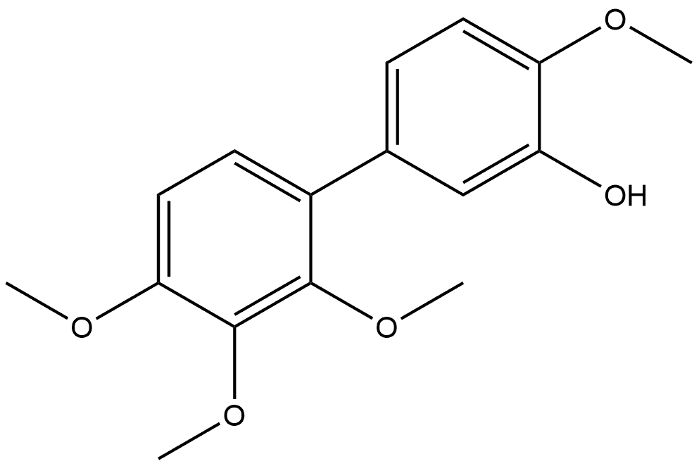 2′,3′,4,4′-Tetramethoxy[1,1′-biphenyl]-3-ol Structure