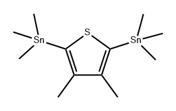 Stannane, 1,1'-(3,4-dimethyl-2,5-thiophenediyl)bis[1,1,1-trimethyl- Structure