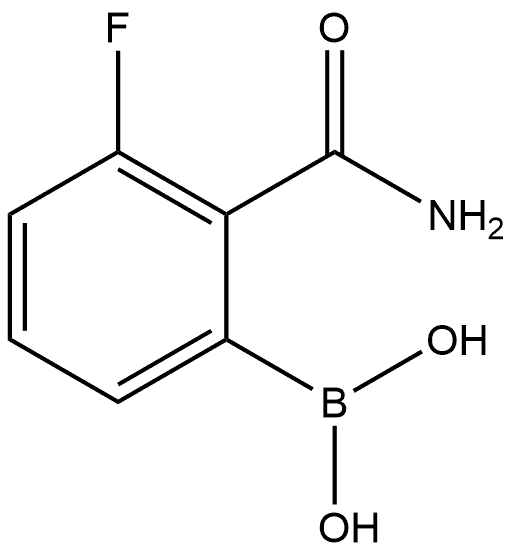 (2-carbamoyl-3-fluorophenyl)boronic acid Structure