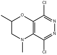 5,8-dichloro-3,4-dihydro-2,4-dimethyl-2H-Pyridazino[4,5-b]-1,4-oxazine Structure