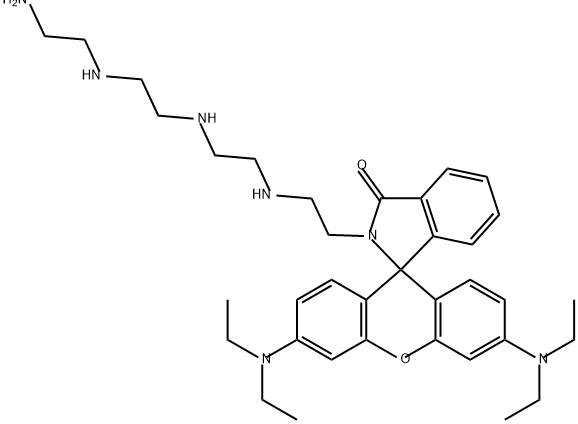 N-(rhodamine B)lactam-tetraethylenepentamine Structure