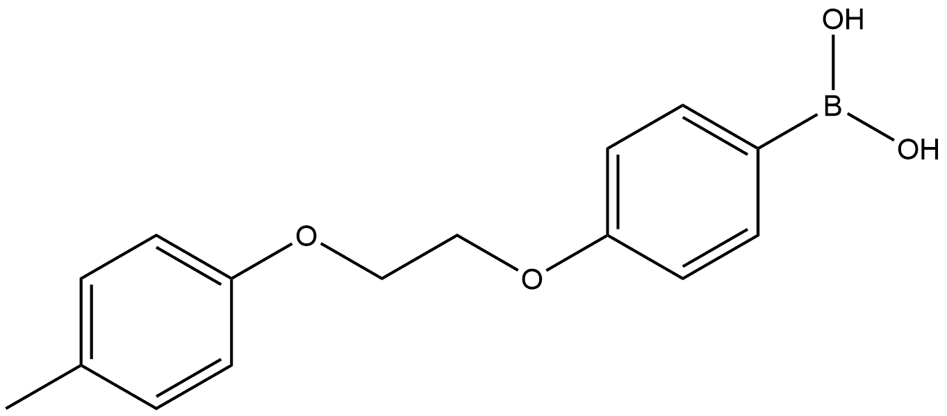 (4-(2-(p-tolyloxy)ethoxy)phenyl)boronic acid Structure