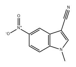 1H-Indole-3-carbonitrile, 1-methyl-5-nitro- Structure