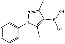 (3,5-Dimethyl-1-phenyl-1H-pyrazol-4-yl)boronic acid Structure