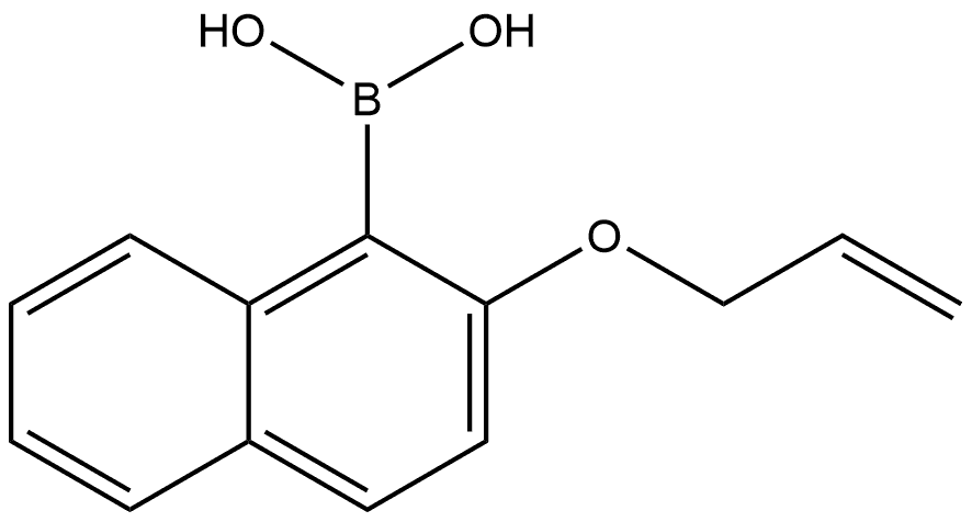 B-[2-(2-Propen-1-yloxy)-1-naphthalenyl]boronic acid Structure