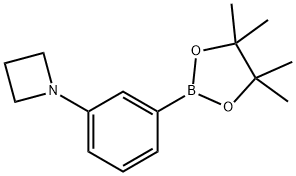 Azetidine, 1-[3-(4,4,5,5-tetramethyl-1,3,2-dioxaborolan-2-yl)phenyl]- Structure