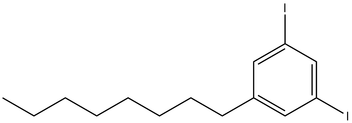 3,5-diiodo-1-octylbenzene Structure