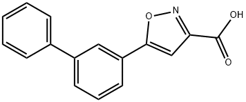 3-Isoxazolecarboxylic acid, 5-[1,1'-biphenyl]-3-yl- Structure