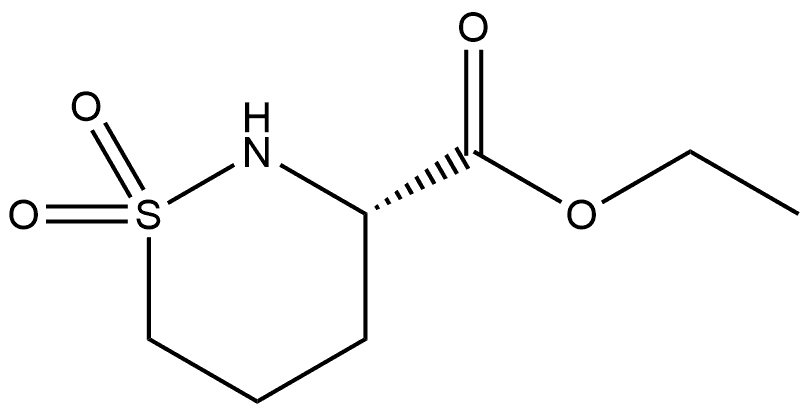 ethyl (S)-1,2-thiazinane-3-carboxylate 1,1-dioxide Structure