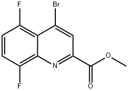 Methyl 4-bromo-5,8-difluoroquinoline-2-carboxylate 구조식 이미지