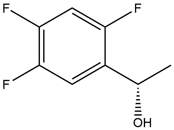 Benzenemethanol, 2,4,5-trifluoro-α-methyl-, (αS)- Structure