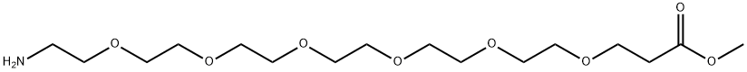 4,7,10,13,16,19-Hexaoxaheneicosanoic acid, 21-amino-, methyl ester Structure