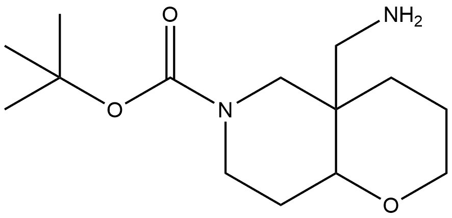 tert-butyl 4a-(aminomethyl)-octahydro-2H-pyrano[3,2-c]pyridine-6-carboxylate Structure