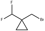 Cyclopropane, 1-(bromomethyl)-1-(difluoromethyl)- Structure