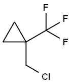 1-(chloromethyl)-1-(trifluoromethyl)cyclopropane Structure