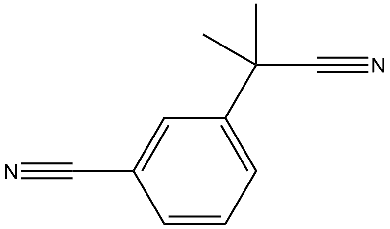 Benzeneacetonitrile, 3-cyano-α,α-dimethyl- 구조식 이미지