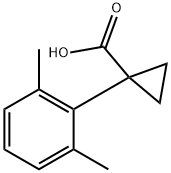 1-(2,6-dimethylphenyl)cyclopropane-1-carboxylic
acid Structure