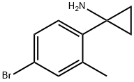 1-(4-bromo-2-methylphenyl)cyclopropan-1-amine Structure