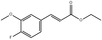 2-Propenoic acid, 3-(4-fluoro-3-methoxyphenyl)-, ethyl ester, (2E)- Structure