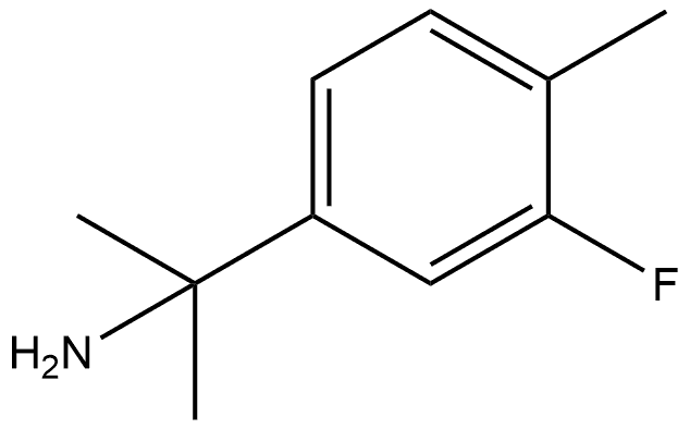 2-(3-fluoro-4-methylphenyl)propan-2-amine hydrochloride Structure