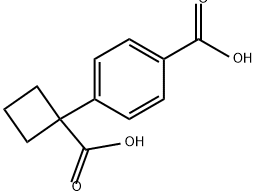 4-?(1-?carboxycyclobutyl)?- Benzoic acid Structure