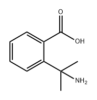 Benzoic acid, 2-(1-amino-1-methylethyl)- 구조식 이미지