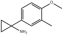 1-(4-methoxy-3-methylphenyl)cyclopropan-1-amine Structure