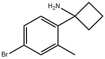 1-(4-bromo-2-methylphenyl)cyclobutan-1-amine Structure