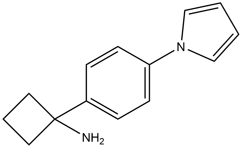 1-4-(1H-Pyrrol-1-yl)phenylcyclobutanamine 구조식 이미지