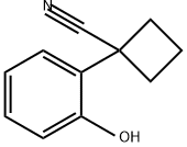 1-?(2-?hydroxyphenyl)?- Cyclobutanecarbonitr?ile Structure