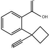 2-?(1-?cyanocyclobutyl)?-Benzoic acid Structure