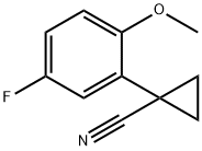 1-(5-fluoro-2-methoxyphenyl)cyclopropane-1-carbonitrile Structure