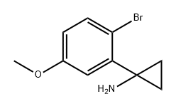 Cyclopropanamine, 1-(2-bromo-5-methoxyphenyl)- Structure