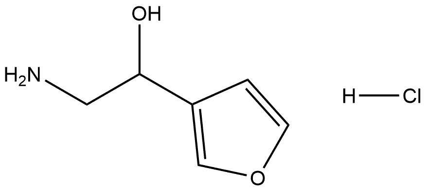 3-Furanmethanol, α-(aminomethyl)-, hydrochloride (1:1) 구조식 이미지