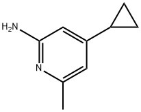 2-Pyridinamine, 4-cyclopropyl-6-methyl- 구조식 이미지