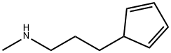 2,4-Cyclopentadiene-1-propanamine, N-methyl- Structure