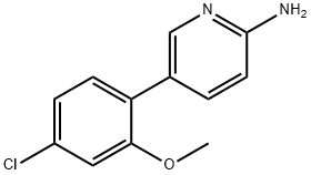 5-(4-Chloro-2-methoxyphenyl)pyridin-2-amine Structure