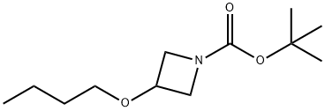 3-Butoxy-azetidine-1-carboxylic acid tert-butyl ester Structure