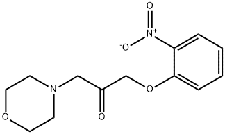 2-Propanone, 1-(4-morpholinyl)-3-(2-nitrophenoxy)- Structure